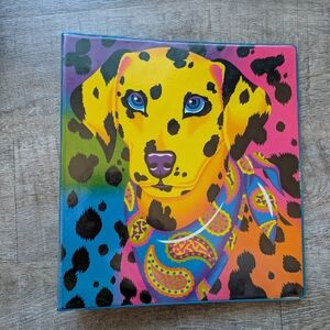 Vintage 90's Lisa Frank Dalmatian Dog Three Ring Binder
